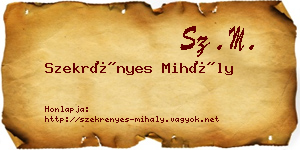 Szekrényes Mihály névjegykártya